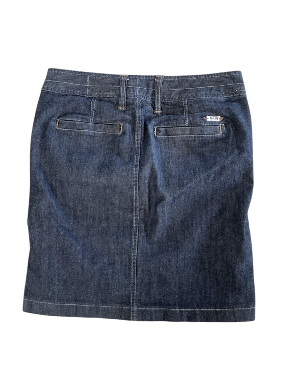 Converse One Star Denim Mini Skirt Size 4 Y2K Button Detail - Picture 3 of 7